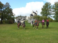 Horse riding through Jura